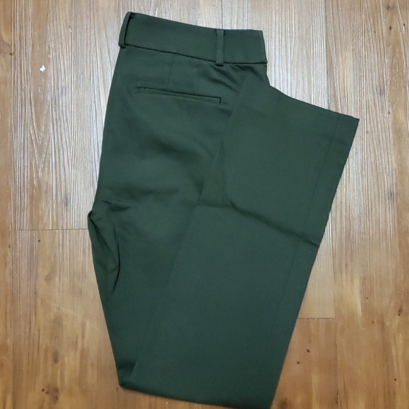 LOFT Pants - Julie Straight Olive Pants
